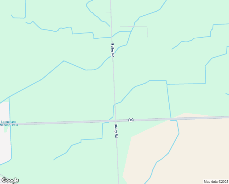 map of restaurants, bars, coffee shops, grocery stores, and more near 6901 Bailey Road in Brown City