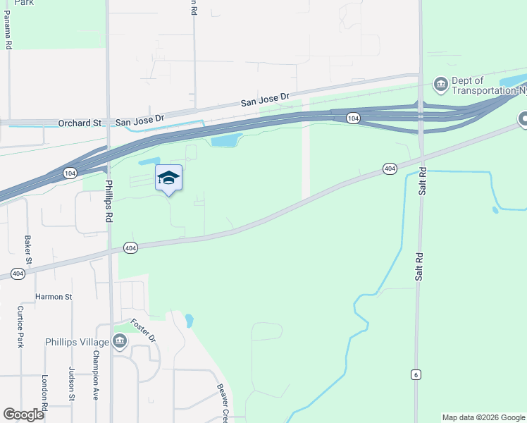 map of restaurants, bars, coffee shops, grocery stores, and more near 1528 Ridge Road in Webster