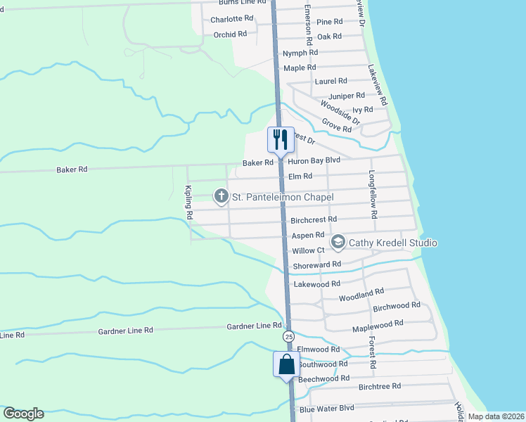 map of restaurants, bars, coffee shops, grocery stores, and more near 7212 Cedar Road in Lexington
