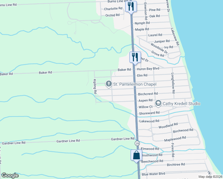 map of restaurants, bars, coffee shops, grocery stores, and more near 7109 Cedar Road in Lexington