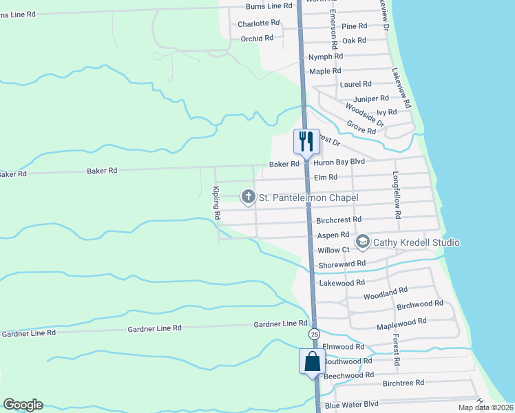 map of restaurants, bars, coffee shops, grocery stores, and more near 7109 Cedar Road in Lexington