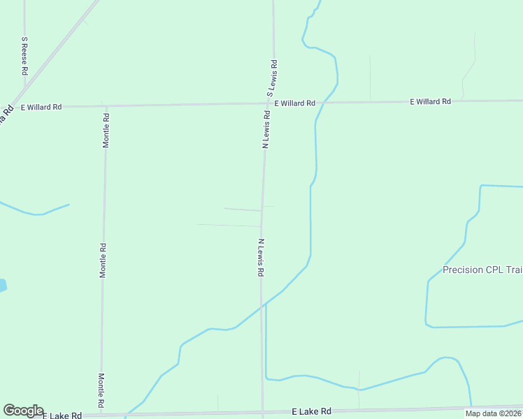 map of restaurants, bars, coffee shops, grocery stores, and more near 14325 North Lewis Road in Clio