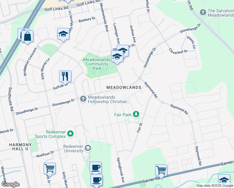 map of restaurants, bars, coffee shops, grocery stores, and more near 221 Springbrook Avenue in Hamilton