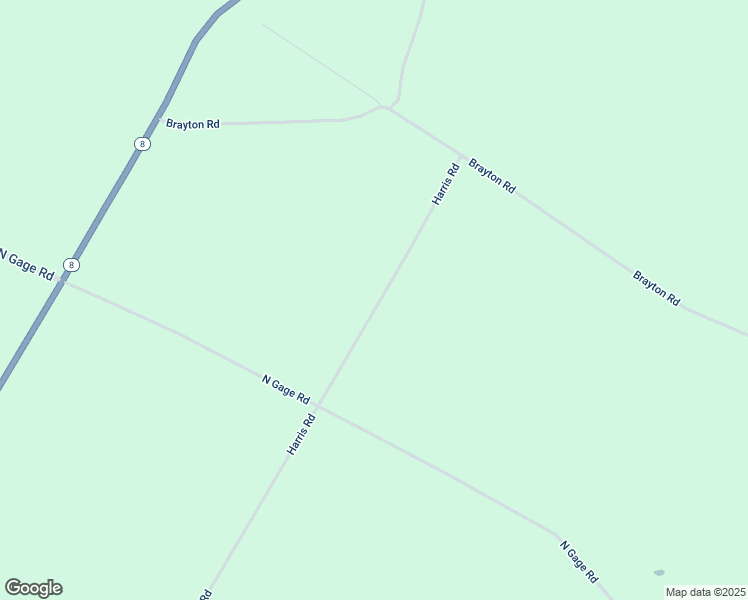 map of restaurants, bars, coffee shops, grocery stores, and more near 7351 Harris Road in Poland