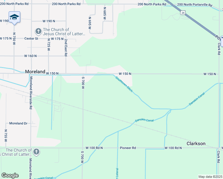 map of restaurants, bars, coffee shops, grocery stores, and more near 147 North 700 West in Blackfoot