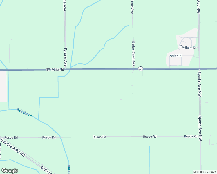map of restaurants, bars, coffee shops, grocery stores, and more near 2152 17 Mile Road in Kent City