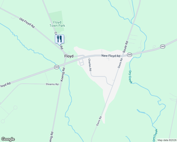 map of restaurants, bars, coffee shops, grocery stores, and more near 7361 Charles Road in Rome