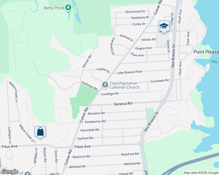map of restaurants, bars, coffee shops, grocery stores, and more near 29 Avondale Road in Irondequoit