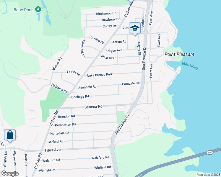 map of restaurants, bars, coffee shops, grocery stores, and more near 189 Avondale Rd in Rochester