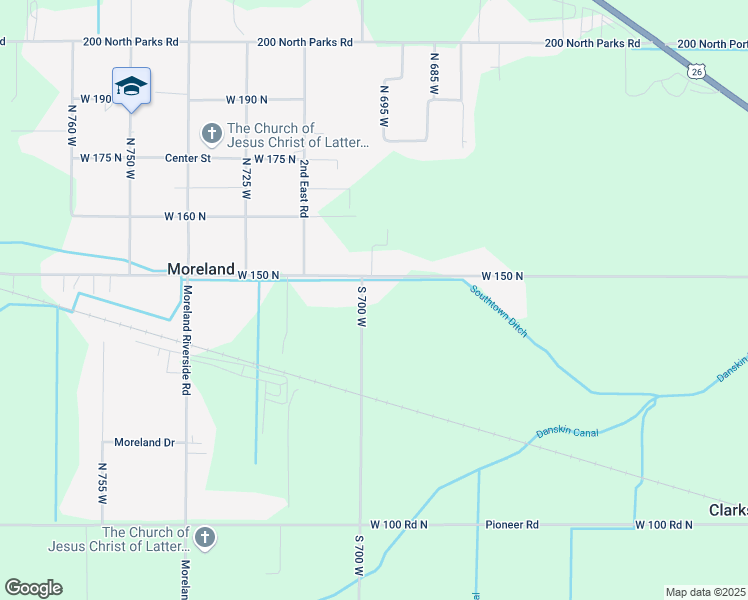map of restaurants, bars, coffee shops, grocery stores, and more near 147 North 700 West in Blackfoot
