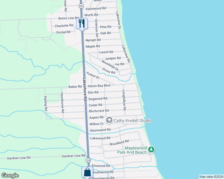 map of restaurants, bars, coffee shops, grocery stores, and more near 7383 Dogwood Road in Lexington
