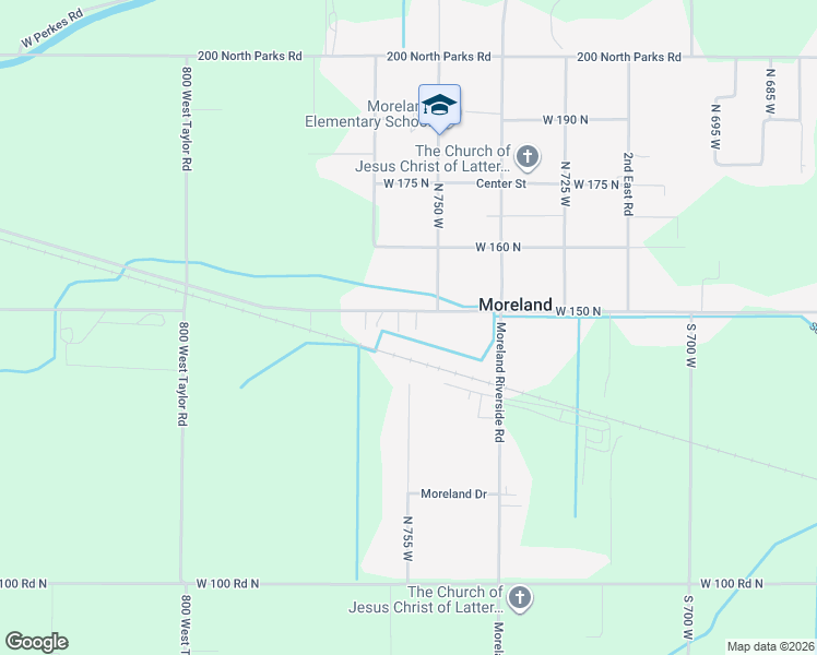 map of restaurants, bars, coffee shops, grocery stores, and more near 759 West 150 North in Blackfoot
