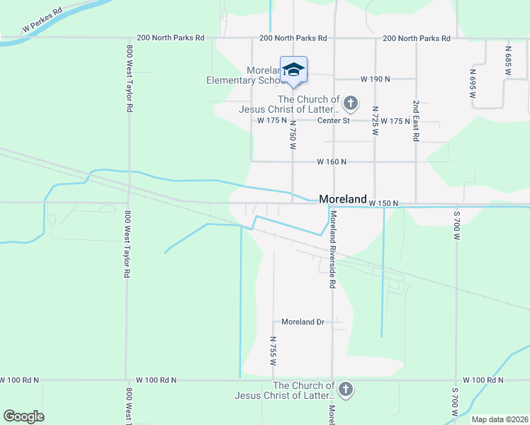 map of restaurants, bars, coffee shops, grocery stores, and more near 759 West 150 North in Blackfoot