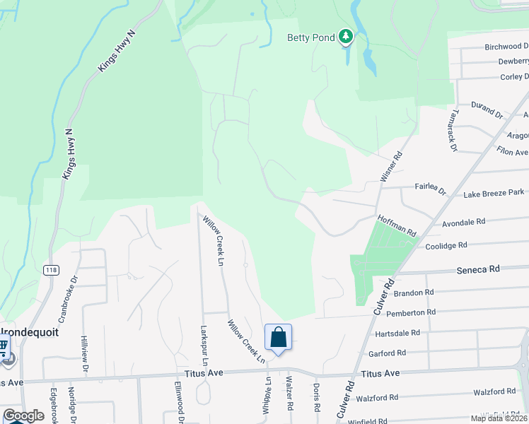 map of restaurants, bars, coffee shops, grocery stores, and more near 395 Hoffman Road in Rochester