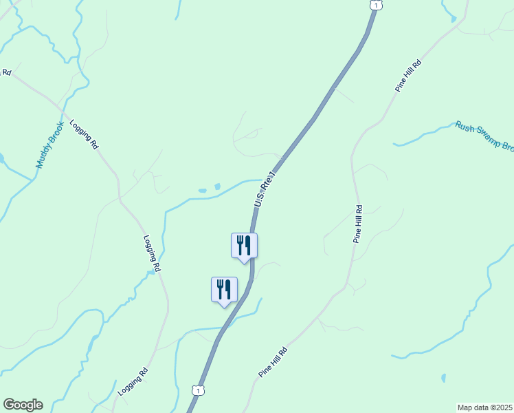 map of restaurants, bars, coffee shops, grocery stores, and more near 1740 U.S. 1 in York