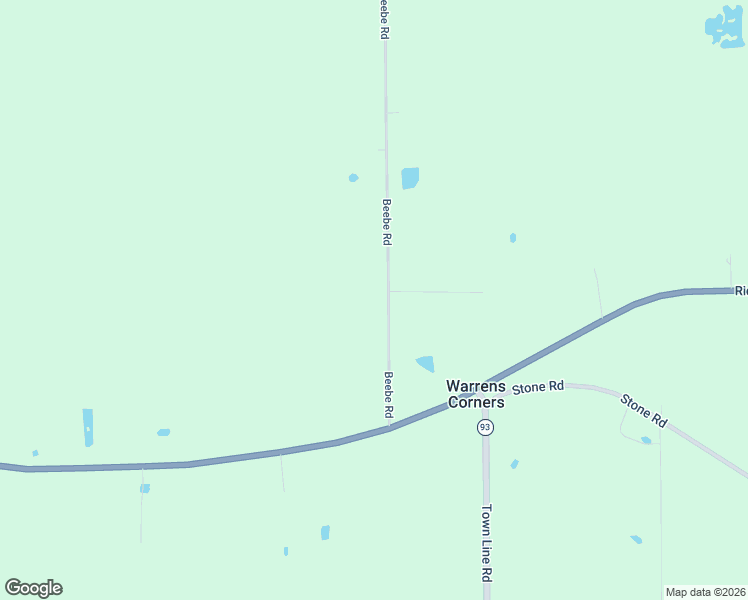 map of restaurants, bars, coffee shops, grocery stores, and more near 3946-4000 Beebe Road in Newfane
