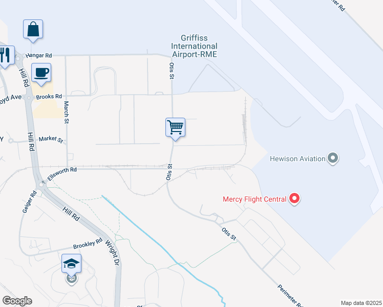 map of restaurants, bars, coffee shops, grocery stores, and more near in Rome