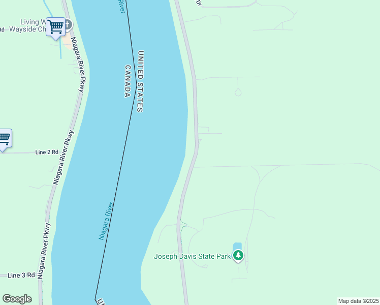map of restaurants, bars, coffee shops, grocery stores, and more near 3970 River Road in Youngstown