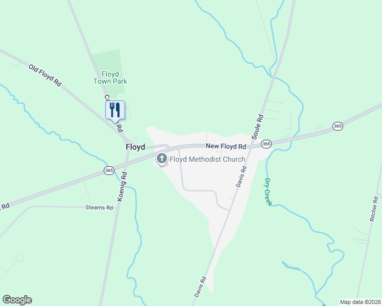 map of restaurants, bars, coffee shops, grocery stores, and more near 8432 New Floyd Road in Rome