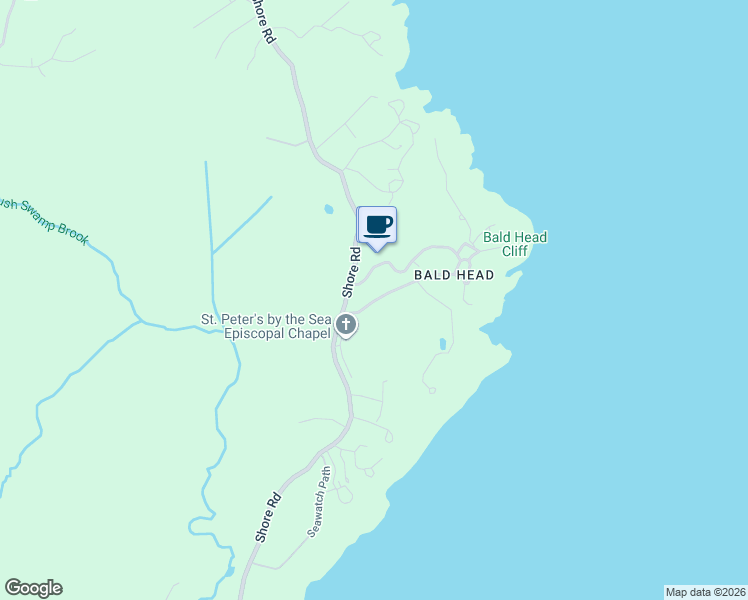 map of restaurants, bars, coffee shops, grocery stores, and more near 90 Bald Head Cliff Road in York