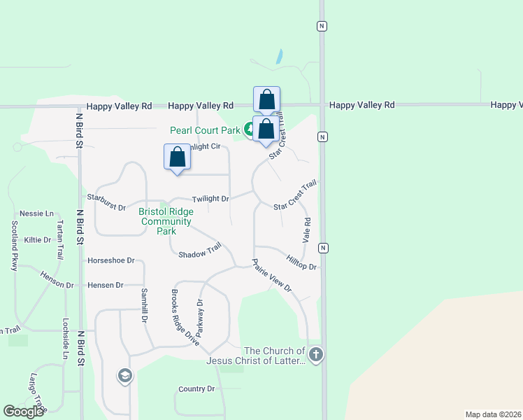 map of restaurants, bars, coffee shops, grocery stores, and more near 6781 Prairie View Drive in Sun Prairie