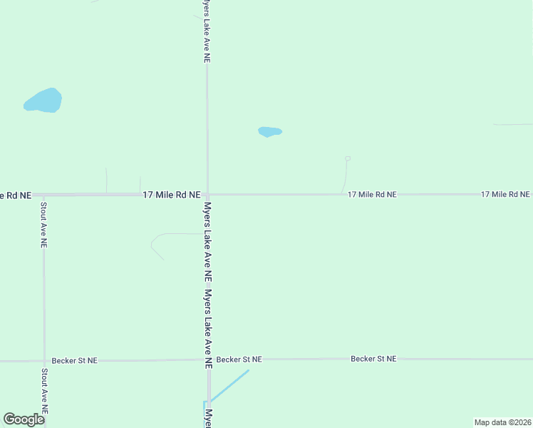 map of restaurants, bars, coffee shops, grocery stores, and more near 7280 17 Mile Road Northeast in Cedar Springs