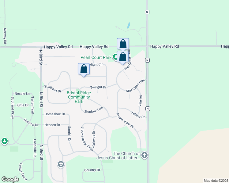 map of restaurants, bars, coffee shops, grocery stores, and more near 6781 Prairie View Dr in Sun Prairie
