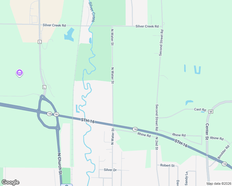 map of restaurants, bars, coffee shops, grocery stores, and more near N710 North Water Street in Watertown