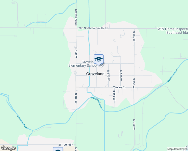 map of restaurants, bars, coffee shops, grocery stores, and more near in Groveland