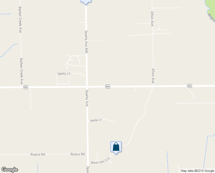 map of restaurants, bars, coffee shops, grocery stores, and more near 1508 17 Mile Road in Kent City
