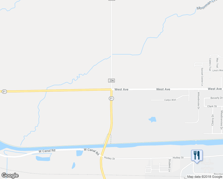 map of restaurants, bars, coffee shops, grocery stores, and more near Redman Road in Brockport