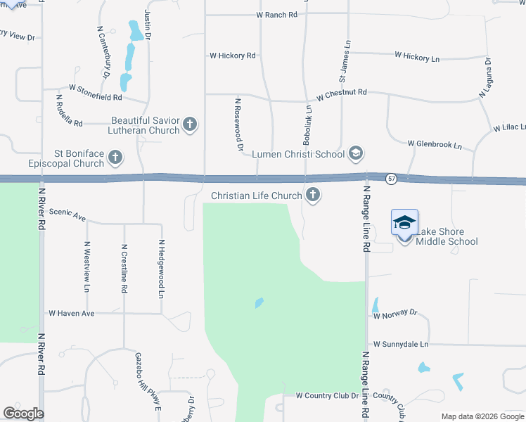 map of restaurants, bars, coffee shops, grocery stores, and more near 3303 West Mequon Road in Mequon