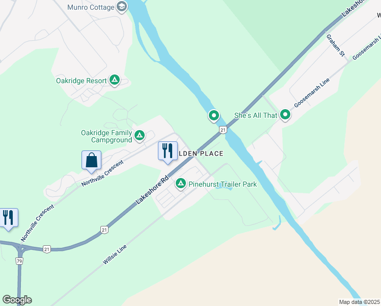 map of restaurants, bars, coffee shops, grocery stores, and more near in Lambton County