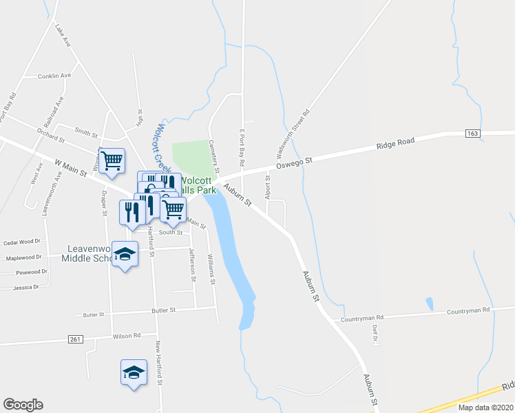 map of restaurants, bars, coffee shops, grocery stores, and more near 6043 Alport Street in Wolcott