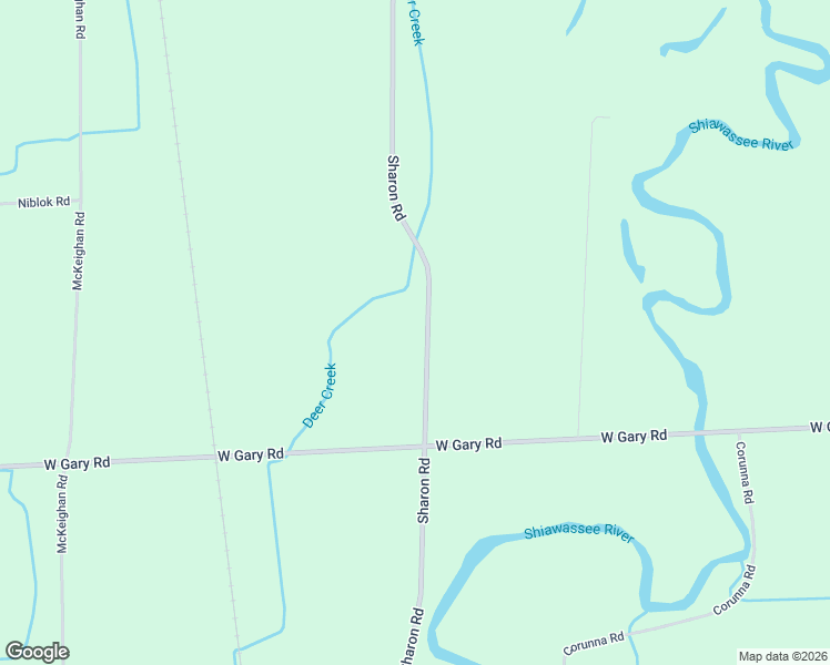 map of restaurants, bars, coffee shops, grocery stores, and more near 13750 Sharon Road in Chesaning