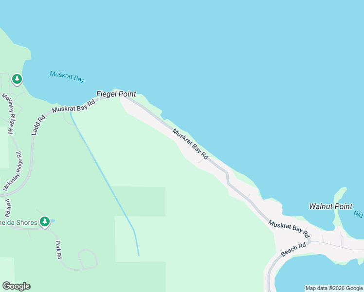 map of restaurants, bars, coffee shops, grocery stores, and more near 6214 Muskrat Bay Road in Brewerton