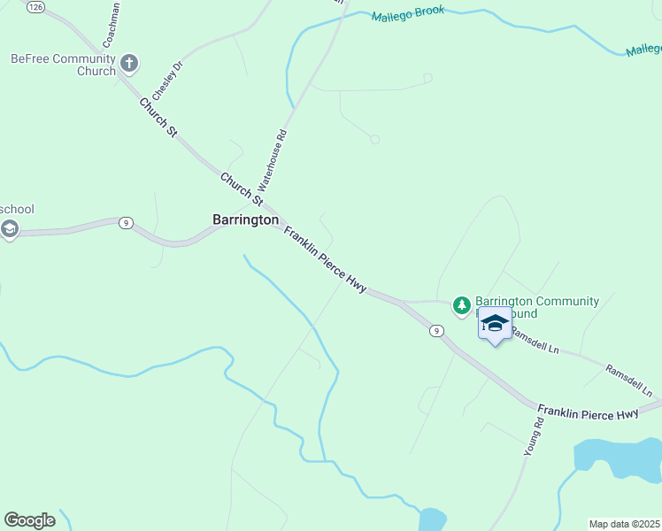 map of restaurants, bars, coffee shops, grocery stores, and more near 382 Rte 9 in Barrington