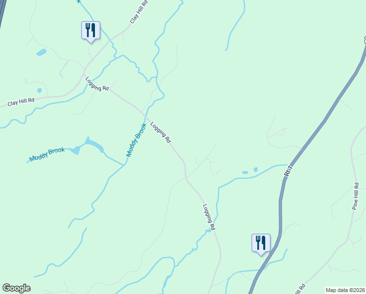 map of restaurants, bars, coffee shops, grocery stores, and more near 123 Logging Road in York