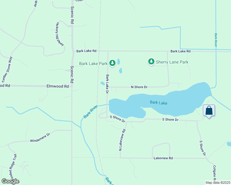 map of restaurants, bars, coffee shops, grocery stores, and more near 3573 North Shore Drive in Hubertus