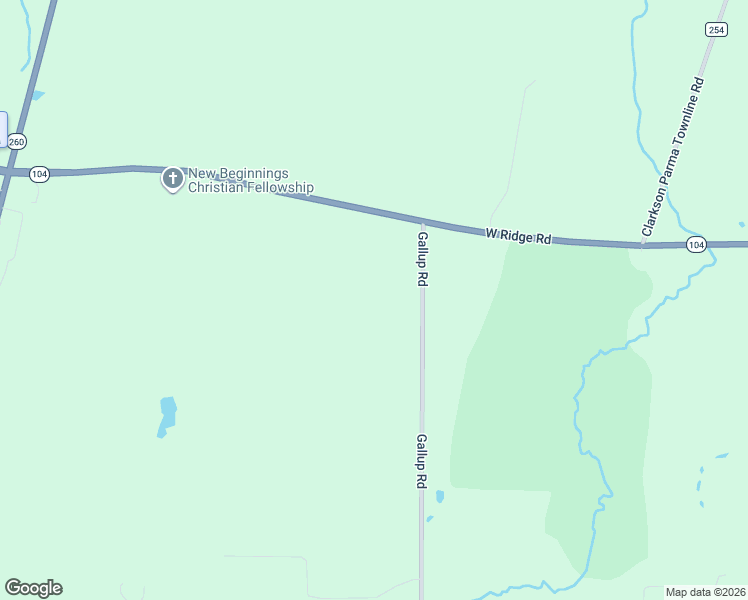 map of restaurants, bars, coffee shops, grocery stores, and more near 93 Gallup Road in Brockport