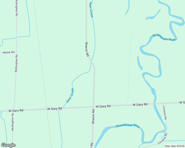 map of restaurants, bars, coffee shops, grocery stores, and more near 13750 Sharon Road in Chesaning