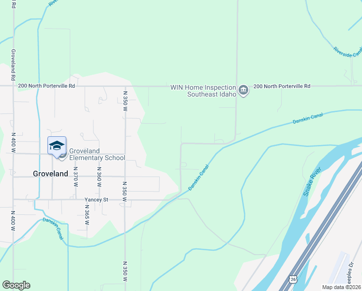 map of restaurants, bars, coffee shops, grocery stores, and more near 168 North 325 West in Blackfoot