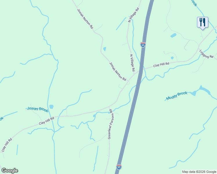 map of restaurants, bars, coffee shops, grocery stores, and more near 38 Josiah Norton Road in York