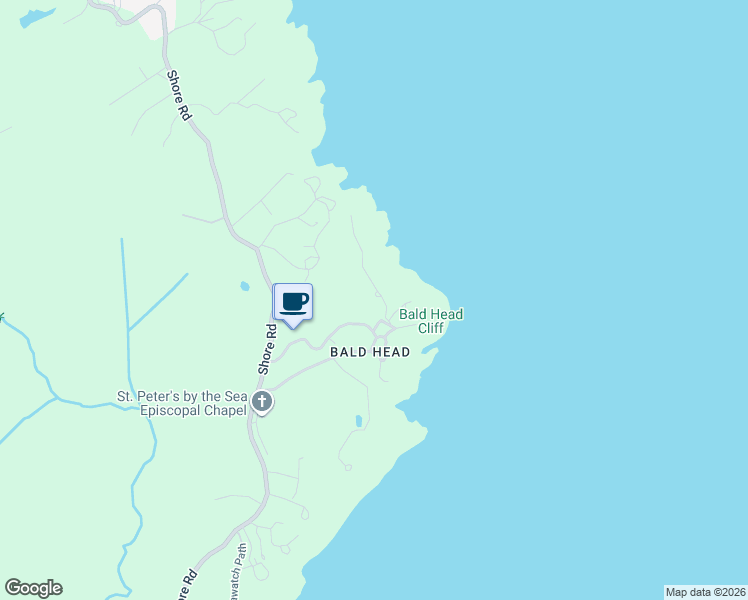 map of restaurants, bars, coffee shops, grocery stores, and more near 90 Bald Head Cliff Road in York