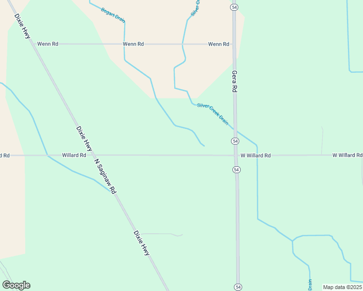 map of restaurants, bars, coffee shops, grocery stores, and more near 3138 West Willard Road in Birch Run