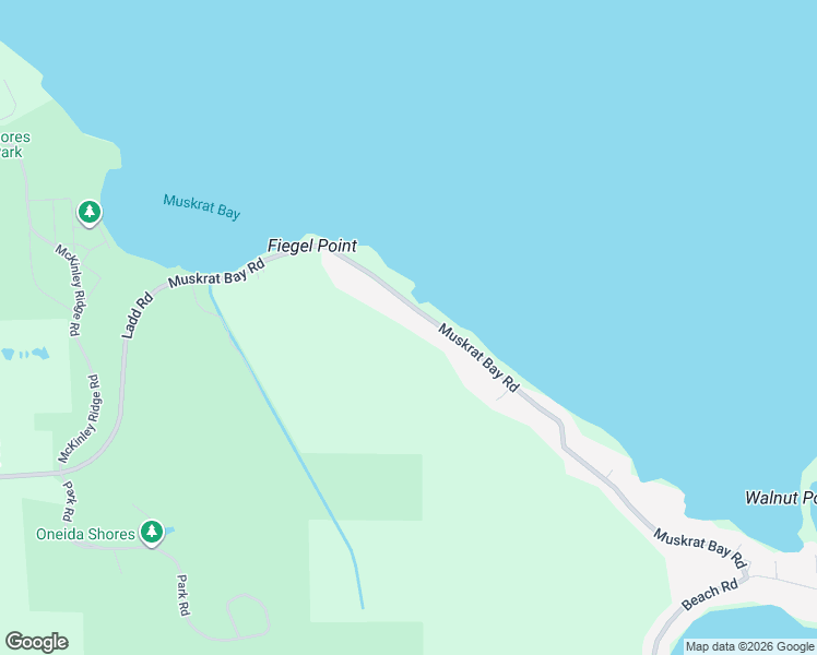 map of restaurants, bars, coffee shops, grocery stores, and more near 6178 Muskrat Bay Road in Brewerton