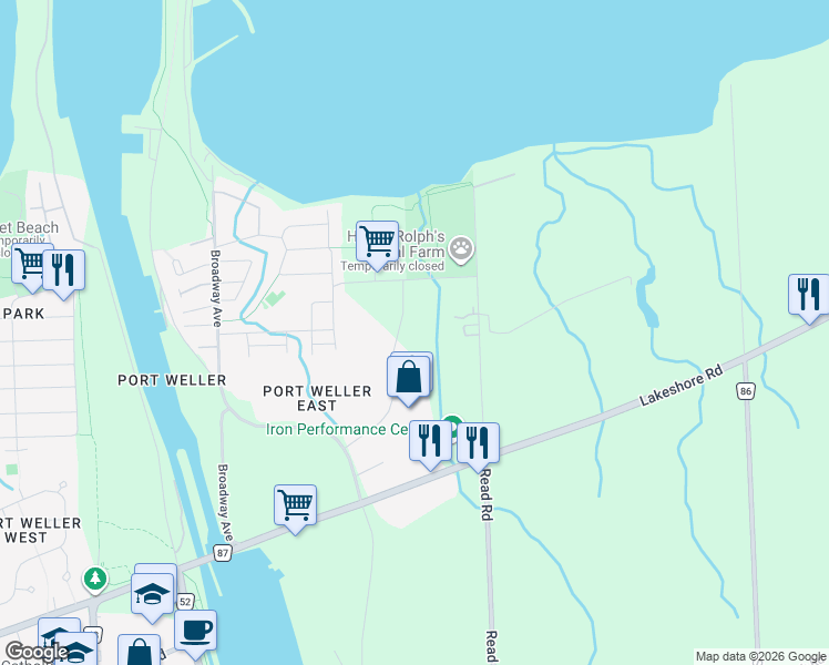 map of restaurants, bars, coffee shops, grocery stores, and more near 9 Keefer Road in St. Catharines