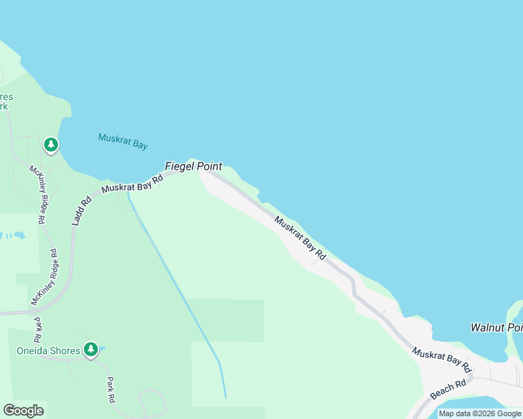 map of restaurants, bars, coffee shops, grocery stores, and more near 6178 Muskrat Bay Road in Brewerton