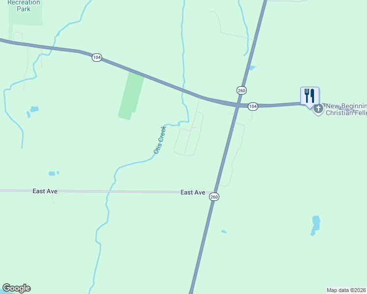 map of restaurants, bars, coffee shops, grocery stores, and more near 41 Alice Lane in Brockport