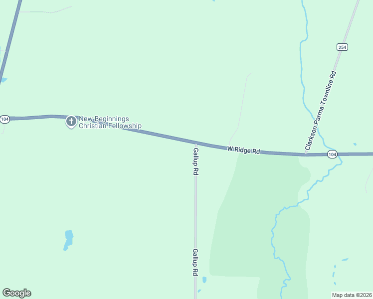 map of restaurants, bars, coffee shops, grocery stores, and more near 7165 West Ridge Road in Brockport